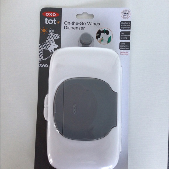 Oxo Tot Portable Wipes Dispenser - White and Gray - Picture 1 of 1